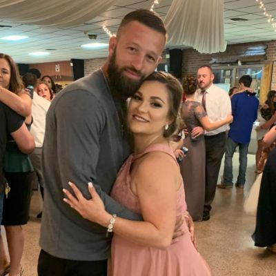 Jay Paul Molinere with his wife Ashleigh Price